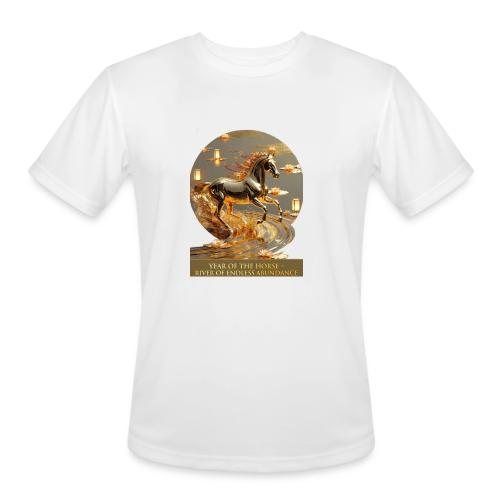 Year of the Horse Abundance T Shirt, Lunar NY Gift - Men's Moisture Wicking Performance T-Shirt