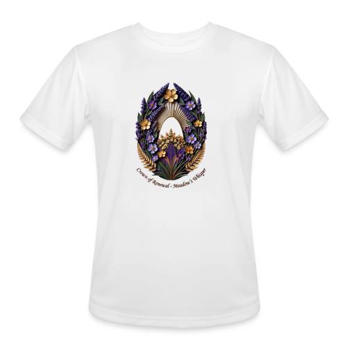 Easter Meadow Crown Renewal T Shirt, Spring Gift - Men's Moisture Wicking Performance T-Shirt
