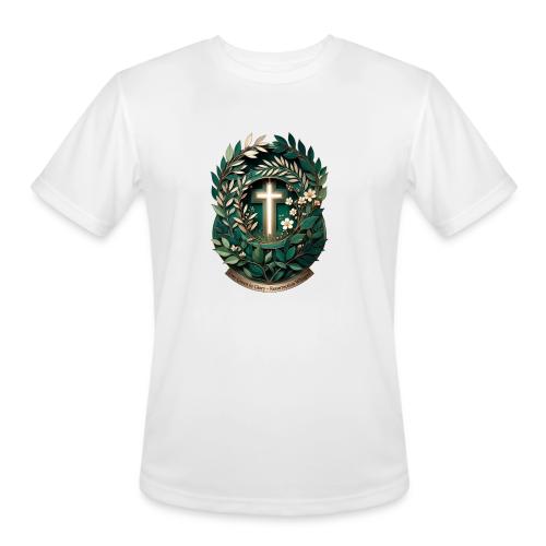 Easter Ever Green in Glory Laurel T Shirt, Gift - Men's Moisture Wicking Performance T-Shirt