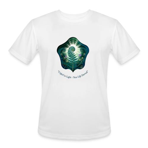 Easter Unfurl in Light Resurrection T Shirt, Gift - Men's Moisture Wicking Performance T-Shirt