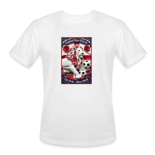 England Lion Soccer T Shirt, Football Pride Gift - Men's Moisture Wicking Performance T-Shirt
