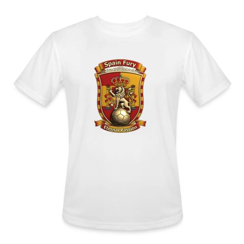 Spain Lion Fury T-Shirt, Spanish Crest Gift - Men's Moisture Wicking Performance T-Shirt