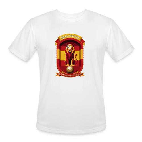 Spain Lion Victory T-Shirt, Flag Pride Crest Gift - Men's Moisture Wicking Performance T-Shirt