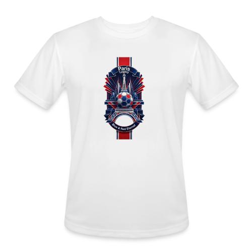 Paris Tower Legacy T Shirt, Soccer City Pride Gift - Men's Moisture Wicking Performance T-Shirt