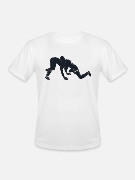 wrestling - Men's Moisture Wicking Performance T-Shirt - white