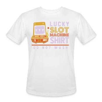 SLot Mashine, Gambler, Gambling - Men's Moisture Wicking Performance T-Shirt - white - Front - Jackson (183cm)