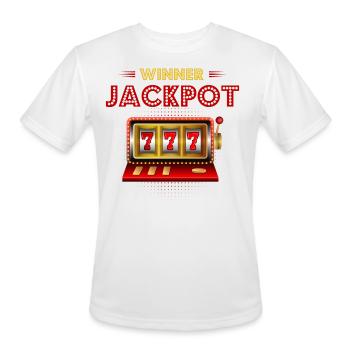 SLot Mashine, Gambler, Gambling - Men's Moisture Wicking Performance T-Shirt - white - Front - Jackson (183cm)