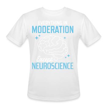 Neuroscience - Men's Moisture Wicking Performance T-Shirt - white - Front - Jackson (183cm)