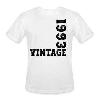 Vintage 1993 - Limited Edition Retro - Men's Moisture Wicking Performance T-Shirt - white - Front - Jackson (183cm)