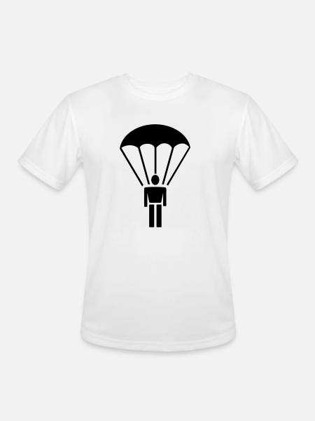 parachute - Men's Moisture Wicking Performance T-Shirt - white