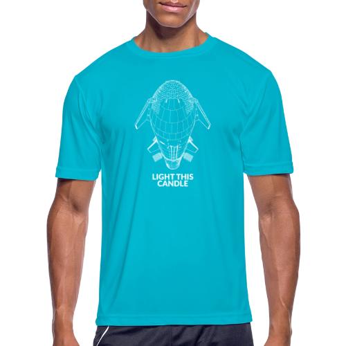 Light This Candle - White - Men's Moisture Wicking Performance T-Shirt