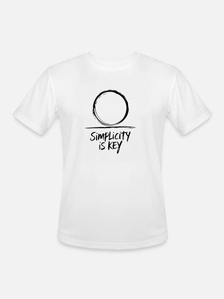 Simplicity - Men's Moisture Wicking Performance T-Shirt - white