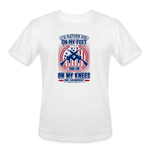 Die on My Feet for Light Background - Men's Moisture Wicking Performance T-Shirt