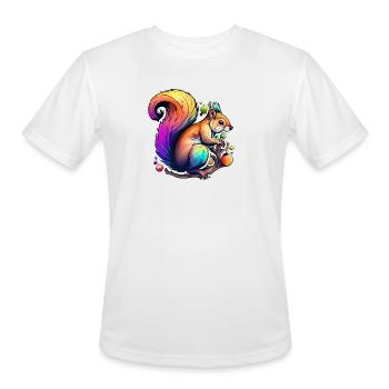 squirell fruit - Men's Moisture Wicking Performance T-Shirt - white - Front - Jackson (183cm)