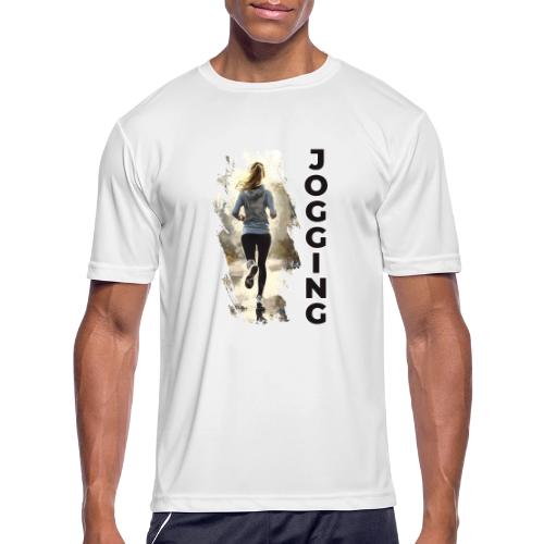 Jogging: Run into Motion - Men's Moisture Wicking Performance T-Shirt