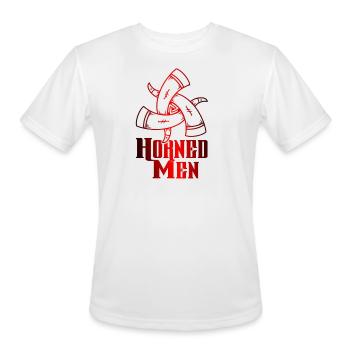 Horned Men - Men's Moisture Wicking Performance T-Shirt - white - Front - Jackson (183cm)