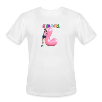 Nick Name L - Men's Moisture Wicking Performance T-Shirt - white - Front - Jackson (183cm)