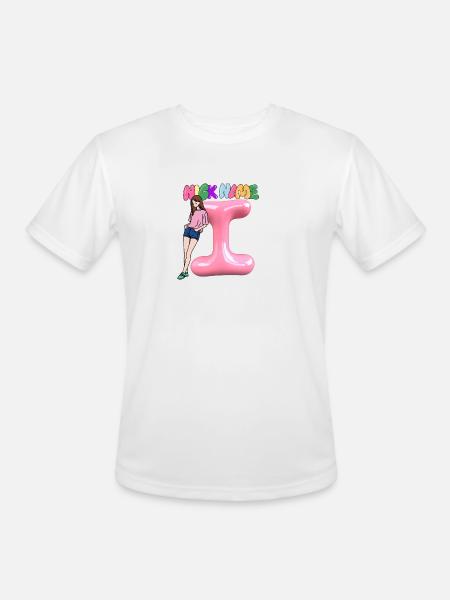 Nick Name I - Men's Moisture Wicking Performance T-Shirt - white