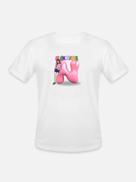 Nick Name N - Men's Moisture Wicking Performance T-Shirt - white