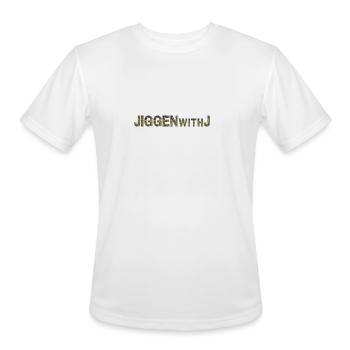 JiggenWithJ Flackturn camo - Men's Moisture Wicking Performance T-Shirt - white - Front - Jackson (183cm)