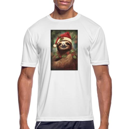Christmas Sloth - Men's Moisture Wicking Performance T-Shirt