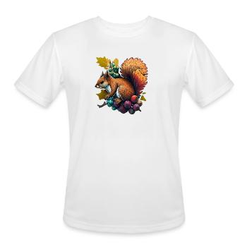 squirell fruit - Men's Moisture Wicking Performance T-Shirt - white - Front - Jackson (183cm)