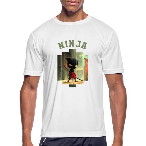 Cute Ninja Attack - Men's Moisture Wicking Performance T-Shirt