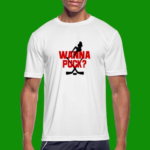 Wanna Puck? - Men's Moisture Wicking Performance T-Shirt
