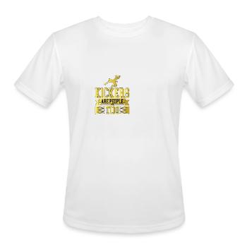Kickers Are People Too 15 - Men's Moisture Wicking Performance T-Shirt - white - Front - Jackson (183cm)