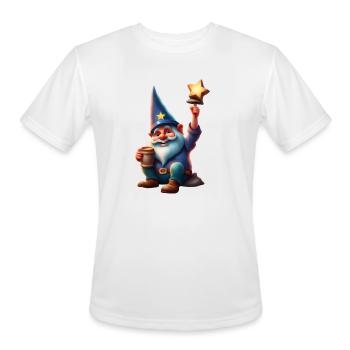 Gnome as a star dad - Men's Moisture Wicking Performance T-Shirt - white - Front - Jackson (183cm)