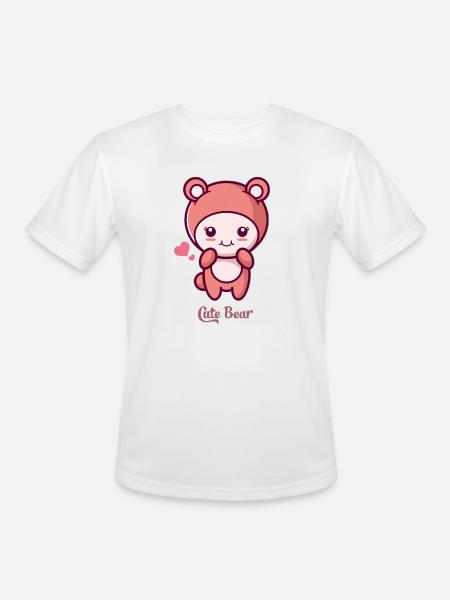 Cute Bear 1 1 - Men's Moisture Wicking Performance T-Shirt - white