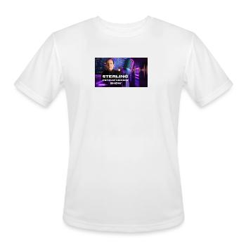 Master Podcast Thumbnail Logo Screen - Men's Moisture Wicking Performance T-Shirt - white - Front - Jackson (183cm)