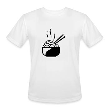 noodle soup chopsticks sushi asian food meal gift - Men's Moisture Wicking Performance T-Shirt - white - Front - Jackson (183cm)