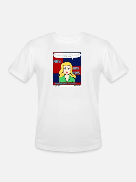 Way Out There - Men's Moisture Wicking Performance T-Shirt - white