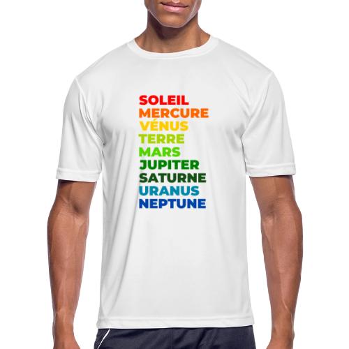 Solar System in Color - Men's Moisture Wicking Performance T-Shirt