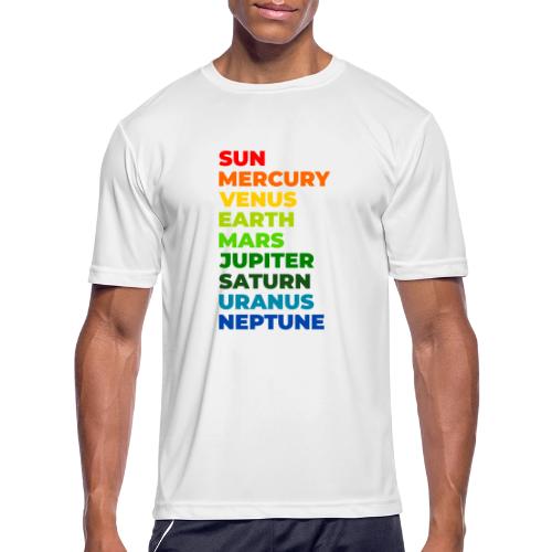 Color the solar system - Men's Moisture Wicking Performance T-Shirt
