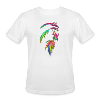 Line Drawings - Indian Chief - Men's Moisture Wicking Performance T-Shirt - white - Front - Jackson (183cm)