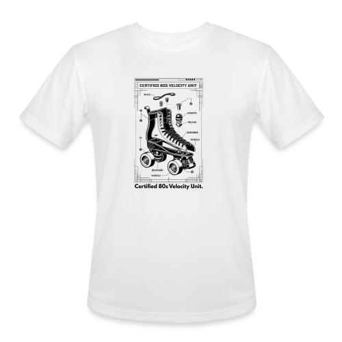 Retro Roller Skate T-Shirt - Men's Moisture Wicking Performance T-Shirt