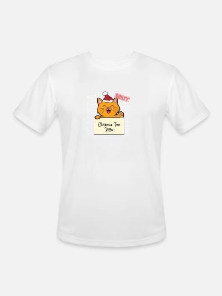Cat christmas funny prison - Men's Moisture Wicking Performance T-Shirt - white