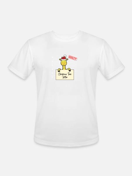 Giraffe christmas funny prison - Men's Moisture Wicking Performance T-Shirt - white