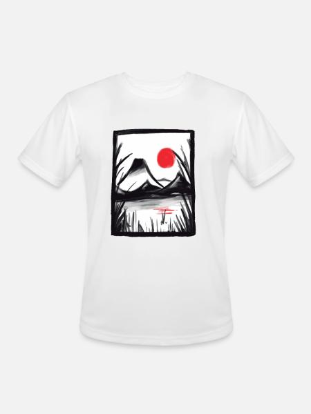 Japanese Landscape - Men's Moisture Wicking Performance T-Shirt -