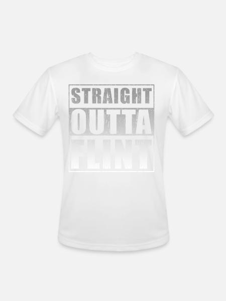 Straight Outta Flint - Men's Moisture Wicking Performance T-Shirt -