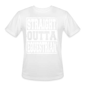 Equestrian Saying Funny - Men's Moisture Wicking Performance T-Shirt - white - Front - Jackson (183cm)