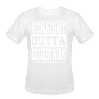 Equestrian Saying Funny - Men's Moisture Wicking Performance T-Shirt - white - Front - Jackson (183cm)