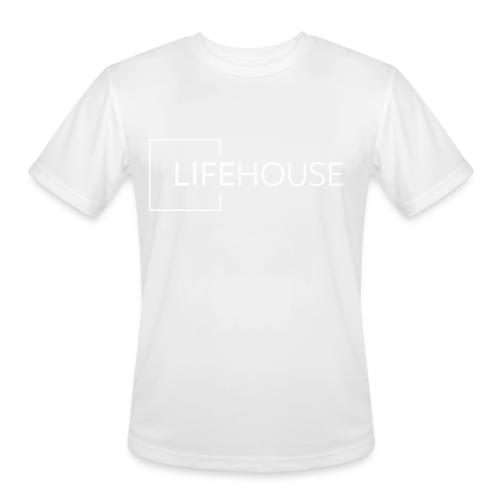LH Logo White - Men's Moisture Wicking Performance T-Shirt