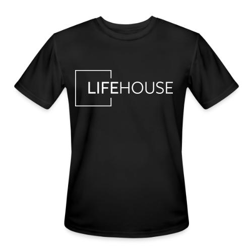 LH Logo White - Men's Moisture Wicking Performance T-Shirt