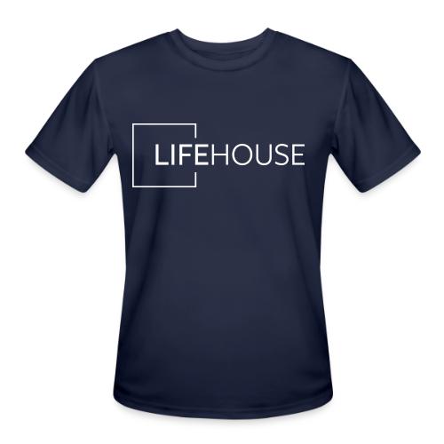 LH Logo White - Men's Moisture Wicking Performance T-Shirt