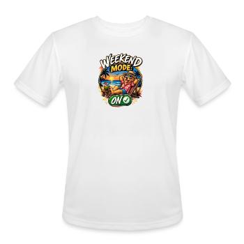 Weekend Mode Beach Pup - Men's Moisture Wicking Performance T-Shirt - white - Front - Jackson (183cm)