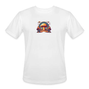 Atomic Mushroom Cloud Over Desert - Men's Moisture Wicking Performance T-Shirt - white - Front - Jackson (183cm)