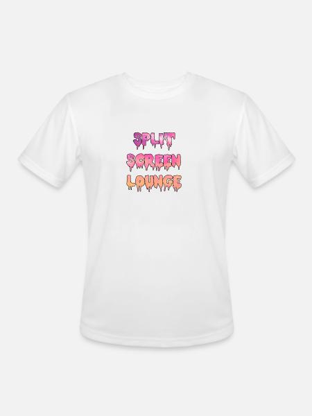 Split Screen Drip - Men's Moisture Wicking Performance T-Shirt - white